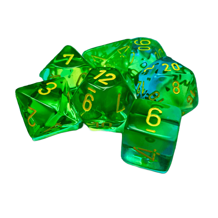 Chessex 7 Set Verde/Amarillo CHX 26466