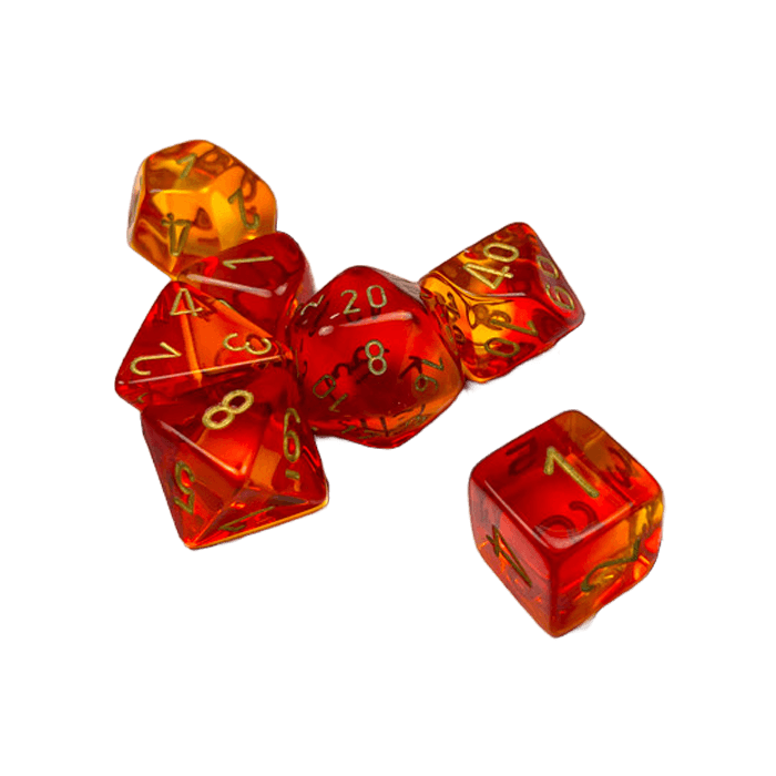 Chessex 7 Set Rojo/Oro CHX 26468
