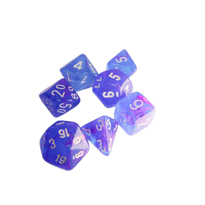 Chessex 7 Set Nebula/Blanco CHX 27567