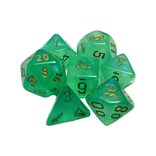 Chessex 7 Set Verde/Oro CHX 27575 | Avalon Gaming