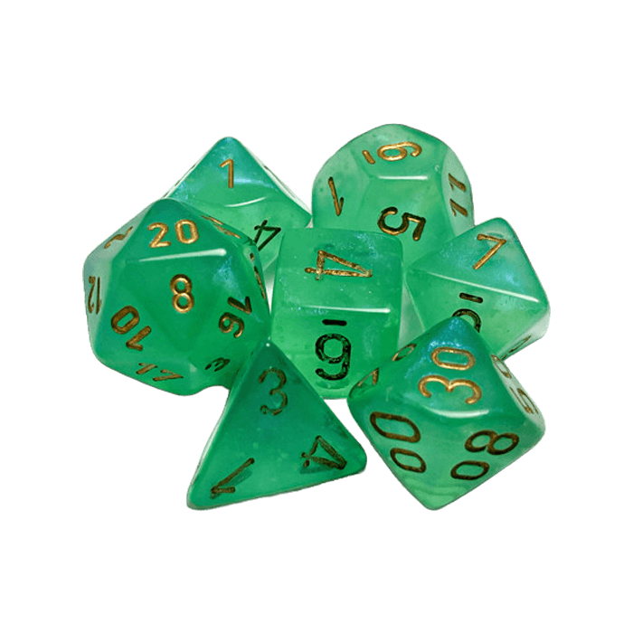 Chessex 7 Set Verde/Oro CHX 27575