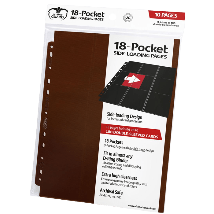 Ultimate Guard 18 Pocket Pages Brown